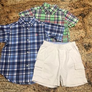 Boys 3T Ralph Lauren tops and short
